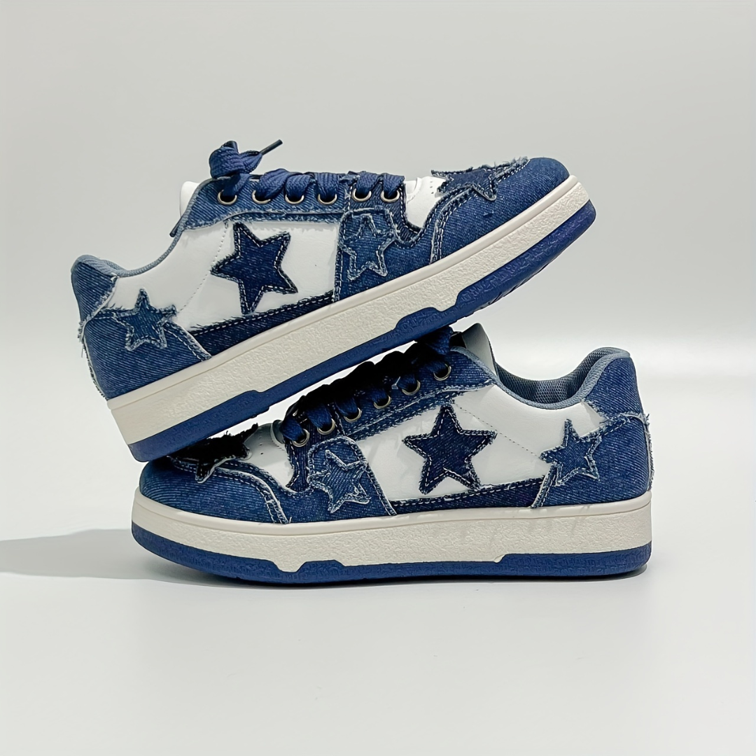 Zapatillas Para Mujer Star Pattern Skate Shoes