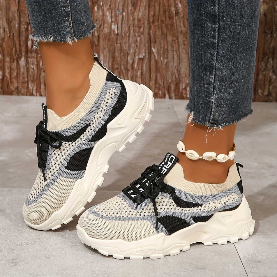 Zapatillas Para Mujer Knit Platform Sneakers