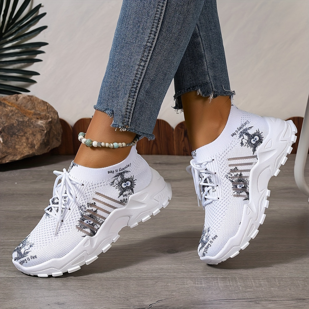Zapatillas Para Mujer Breathable Mesh Platform Sneakers