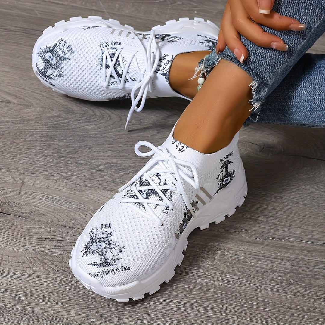 Zapatillas Para Mujer Breathable Mesh Platform Sneakers