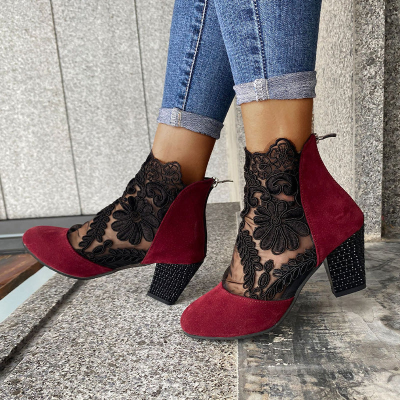 Zaylor - Lace Embellished Sandals