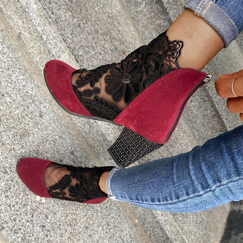 Zaylor - Lace Embellished Sandals