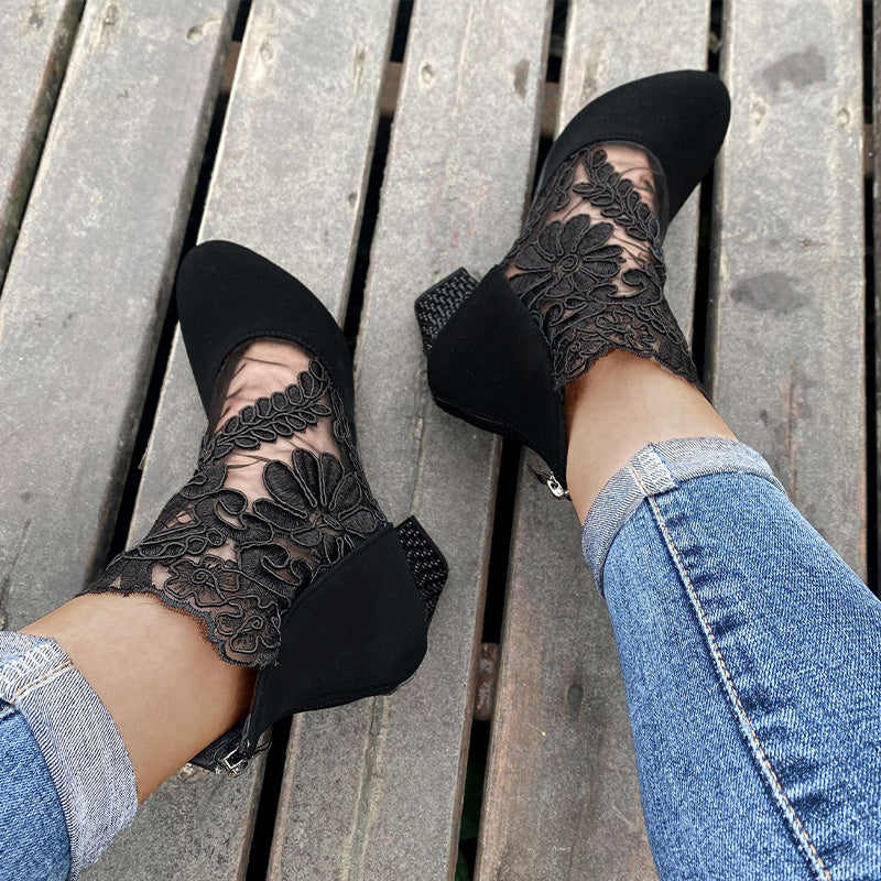 Zaylor - Lace Embellished Sandals