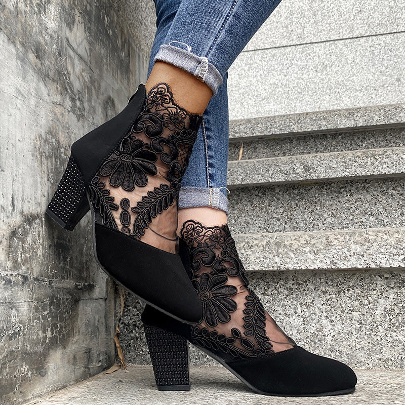 Zaylor - Lace Embellished Sandals