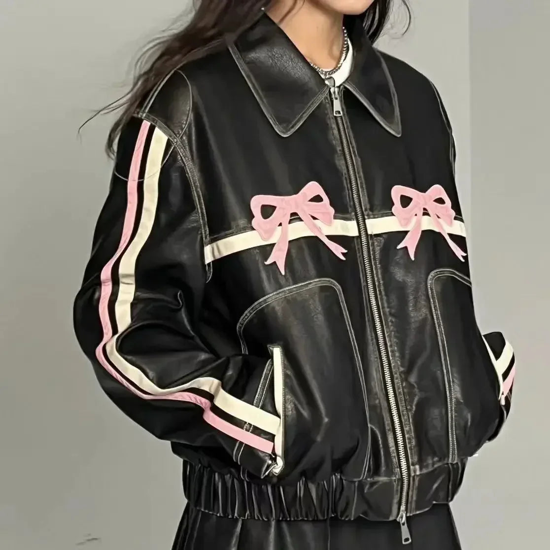 TAYLOR: Oversized Jacket with Bow