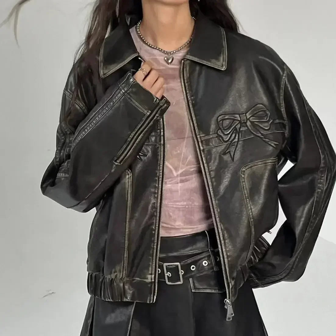 TAYLOR: Oversized Jacket with Bow