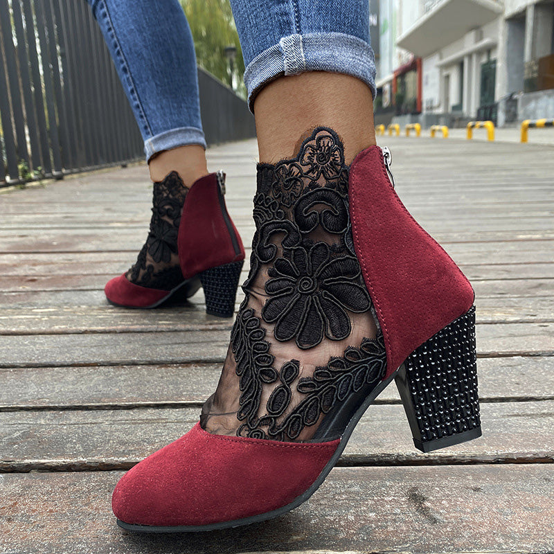 Zaylor - Lace Embellished Sandals