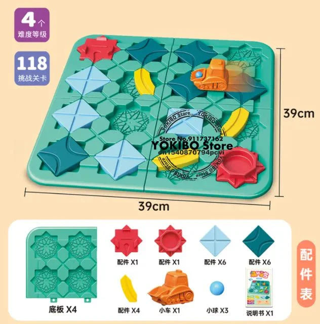 Educational Puzzle Track Car