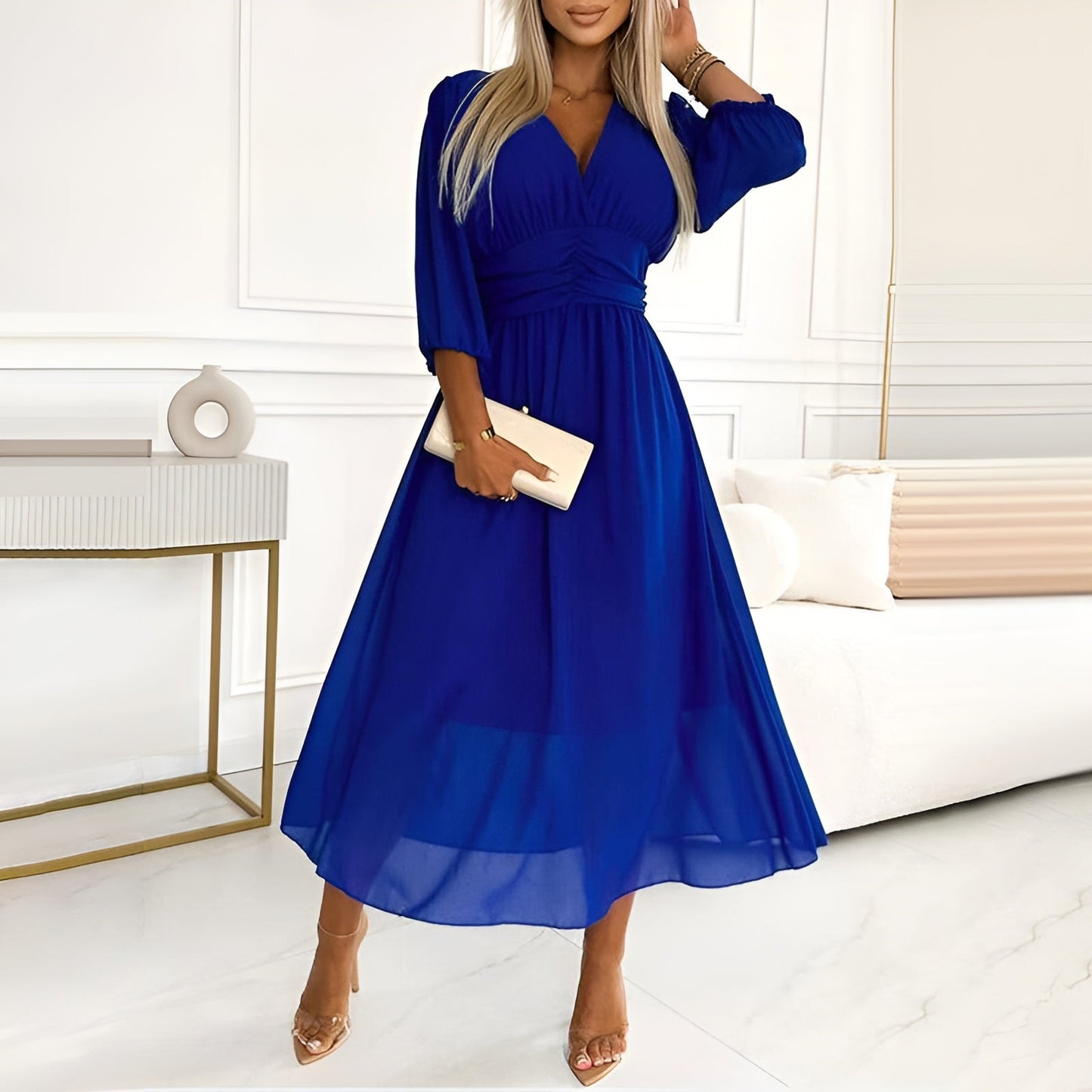 NATASHA - Classy Chiffon Dress