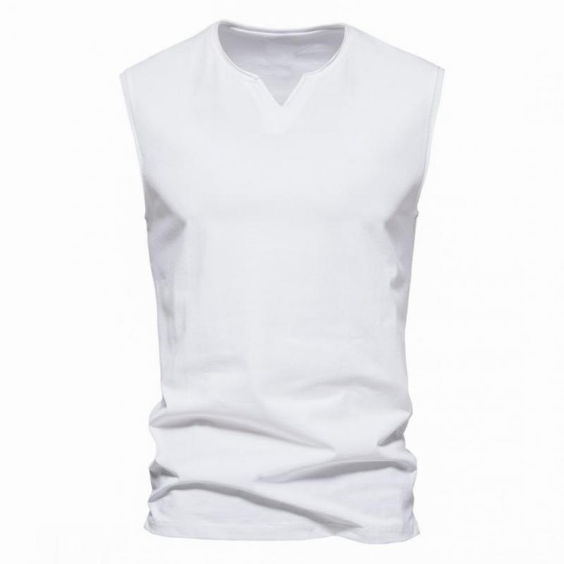 Men's Solid V Neck Tank Top 41491135Z