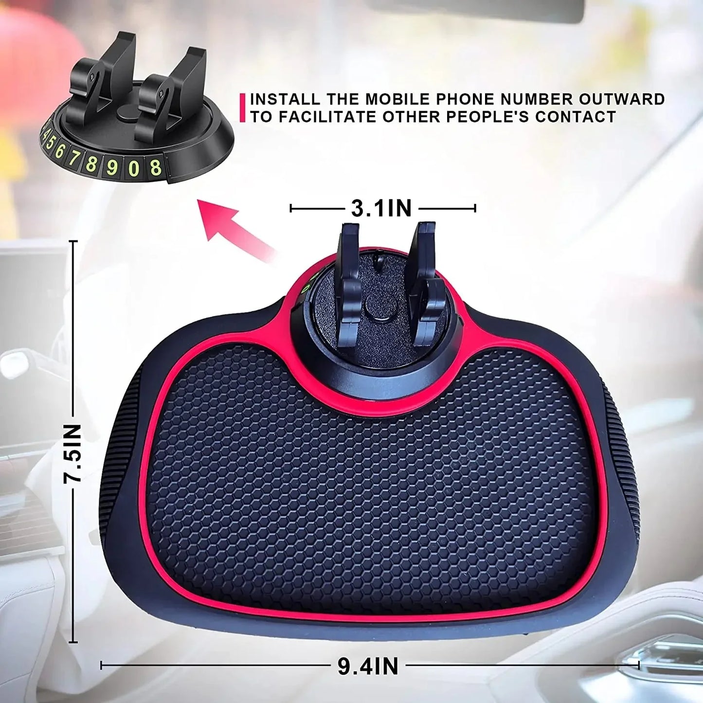 Slip-Free Dashboard Mat