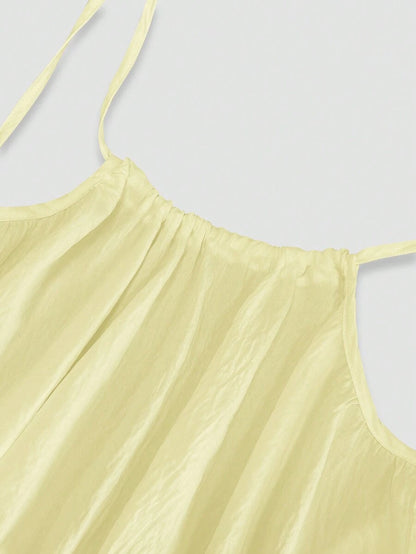 INAWLY Vestido largo con tirantes tipo espagueti y espalda descubierta para mujer, vacaciones