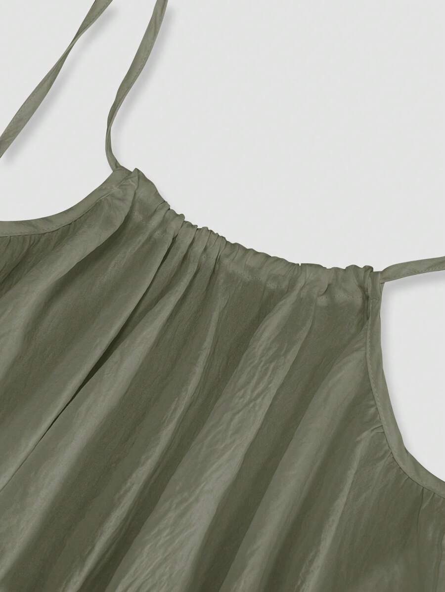 INAWLY Vestido largo con tirantes tipo espagueti y espalda descubierta para mujer, vacaciones
