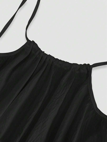 INAWLY Vestido largo con tirantes tipo espagueti y espalda descubierta para mujer, vacaciones