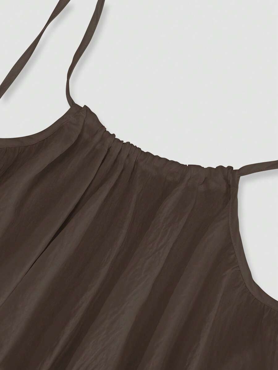INAWLY Vestido largo con tirantes tipo espagueti y espalda descubierta para mujer, vacaciones