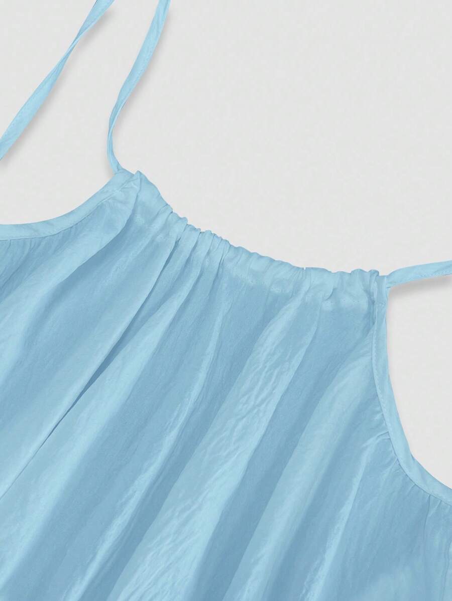 INAWLY Vestido largo con tirantes tipo espagueti y espalda descubierta para mujer, vacaciones