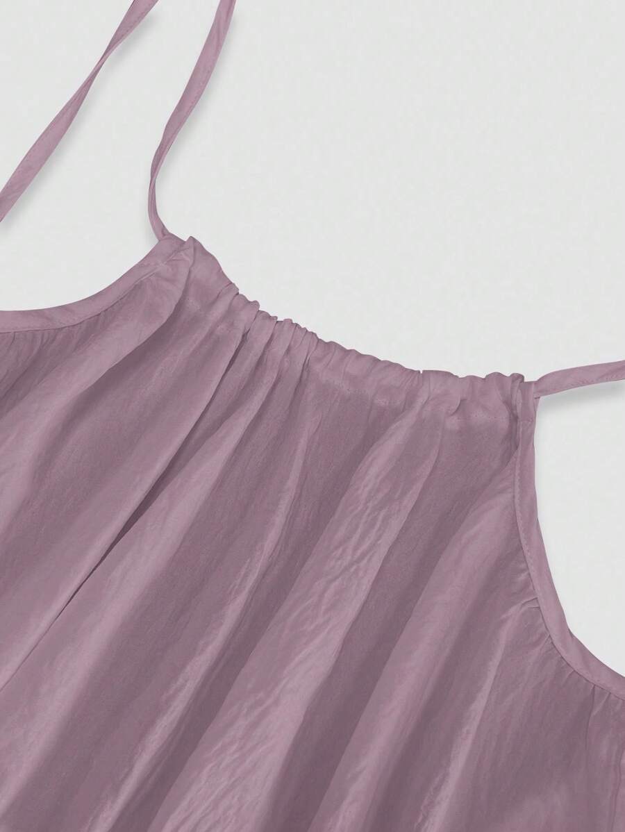 INAWLY Vestido largo con tirantes tipo espagueti y espalda descubierta para mujer, vacaciones