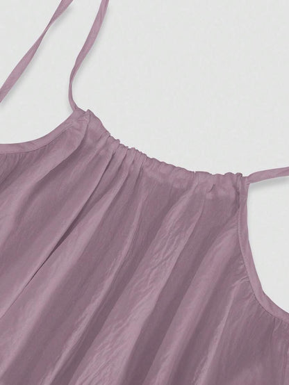 INAWLY Vestido largo con tirantes tipo espagueti y espalda descubierta para mujer, vacaciones