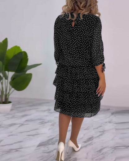 Hilda - Polka Dot Layered Dress