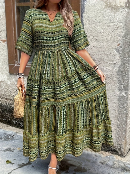 Zafira - Ethnic Flowy Dress