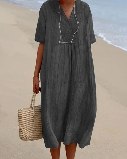Thalassa - Relaxed V-Neck Dress