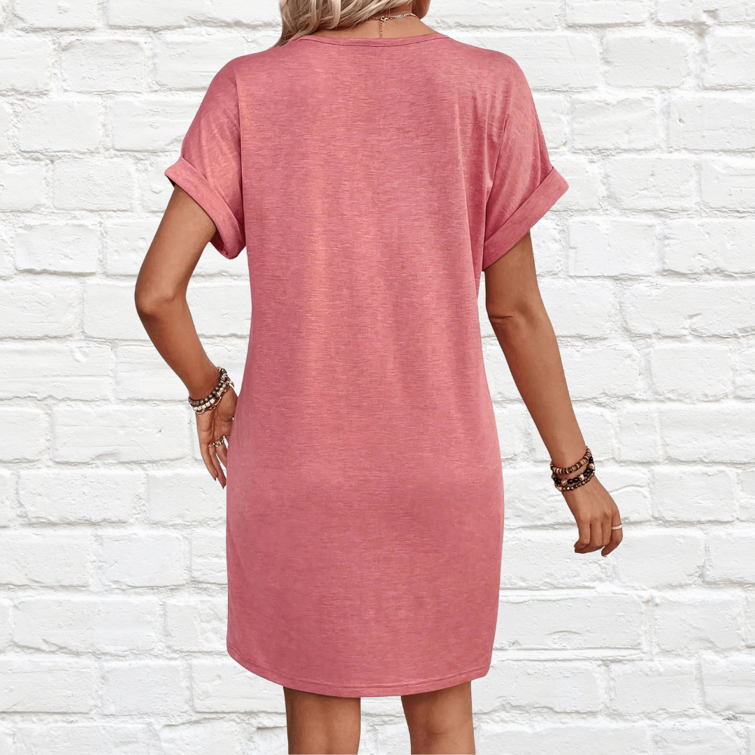 Mariela - Button Detail Dress