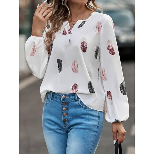 Blusa Pluma Elegante