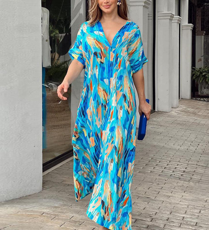 Isobel - Vibrant Abstract Dress