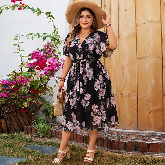 Shaia - Floral Embrace Dress