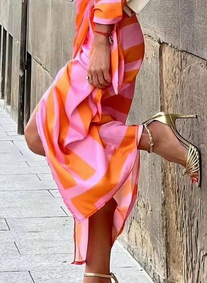 Solana - Printed Wrap Dress