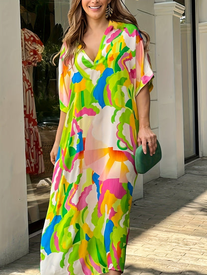 Isobel - Vibrant Abstract Dress
