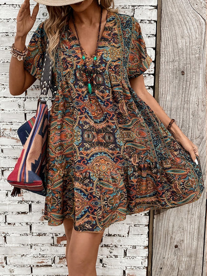 Zanara - Tribal Flare Dress