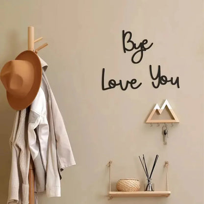 Love You Bye Wooden Sign