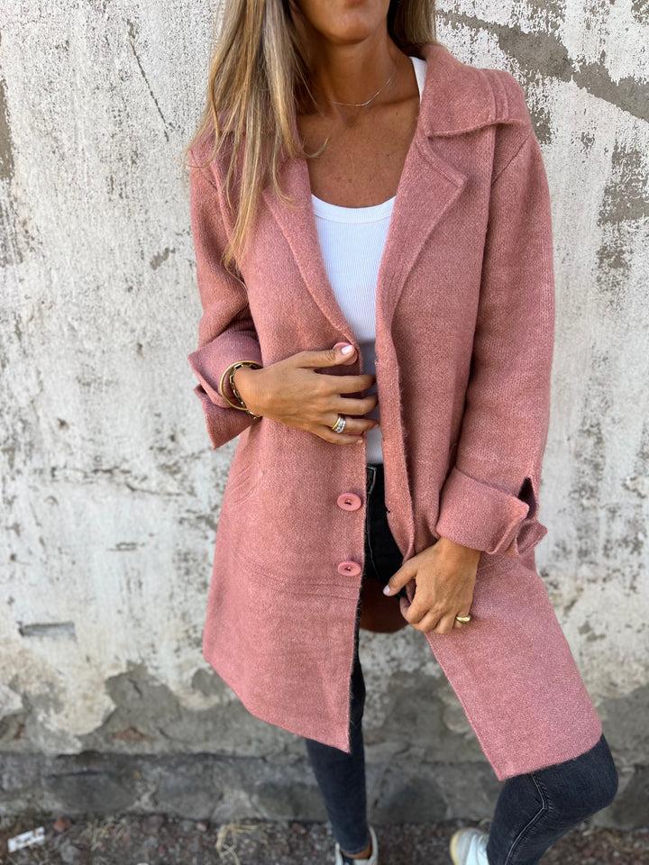 Jill | Abrigo largo casual con solapas