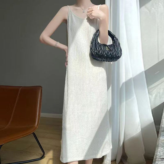 Vestido Halter Plisado Chiba Elegante para Mujeres