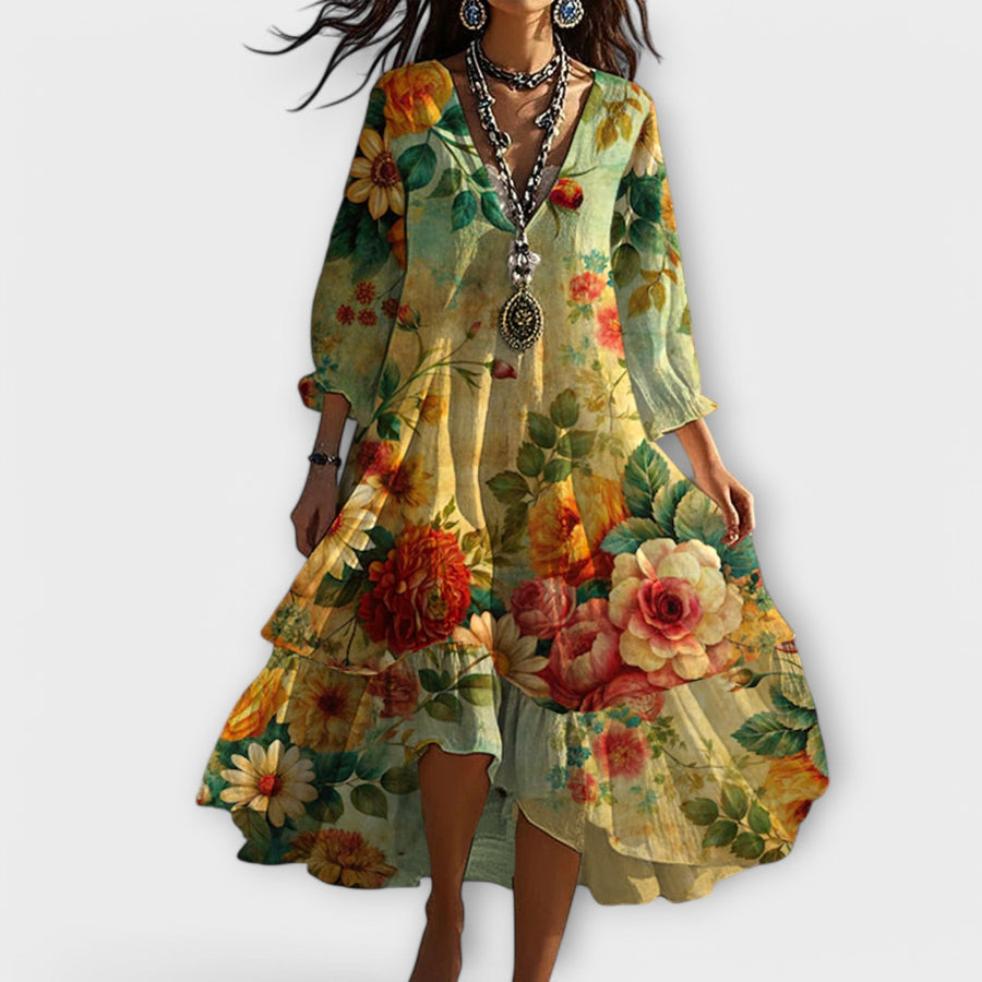 Genie - Garden Print Dress